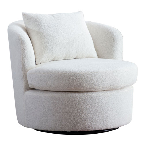 Ebern Designs Nahjee Lyquinn 33'' W Super Soft Upholstered Swivel